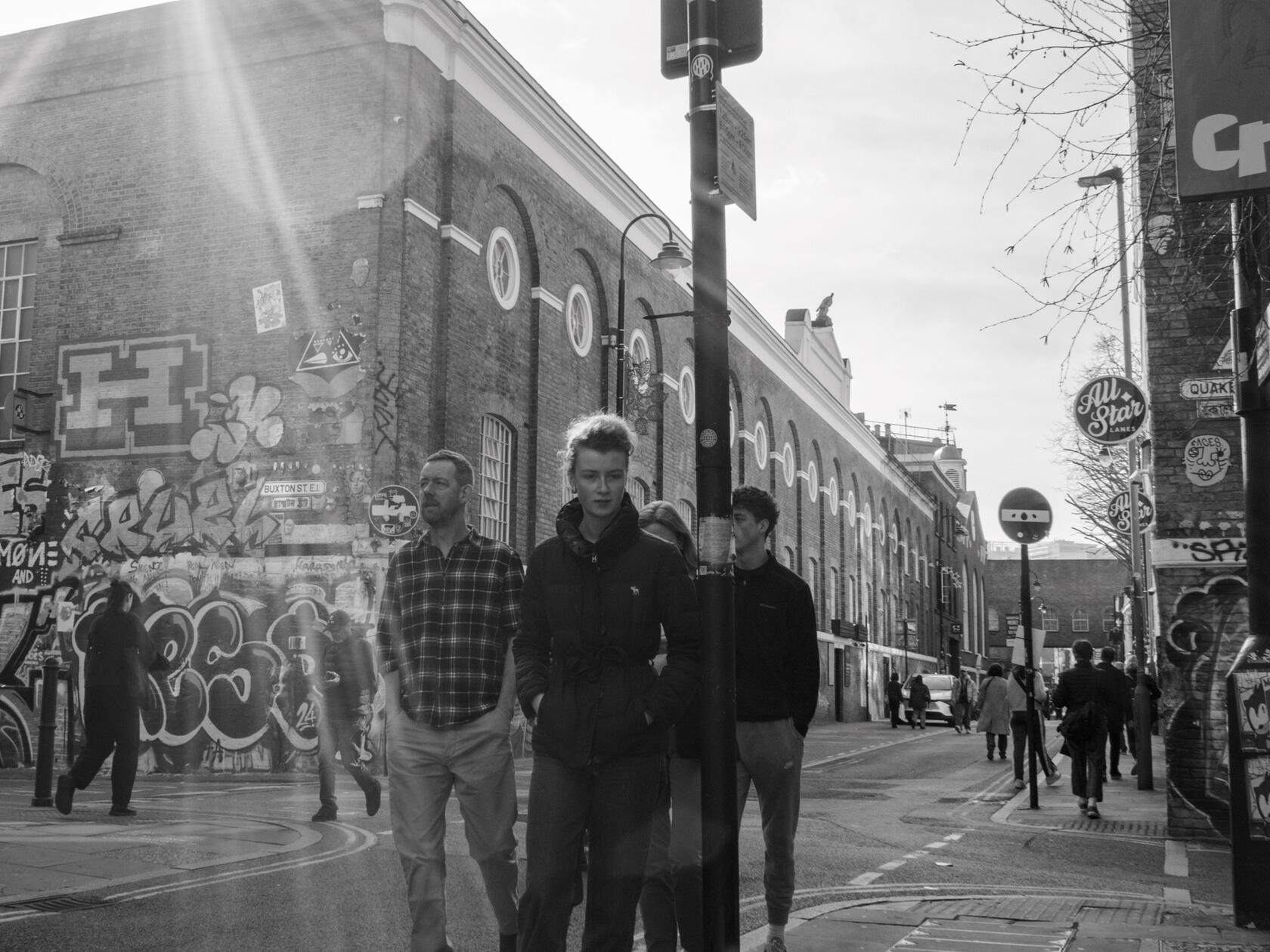 Sun ray in Whitechapel