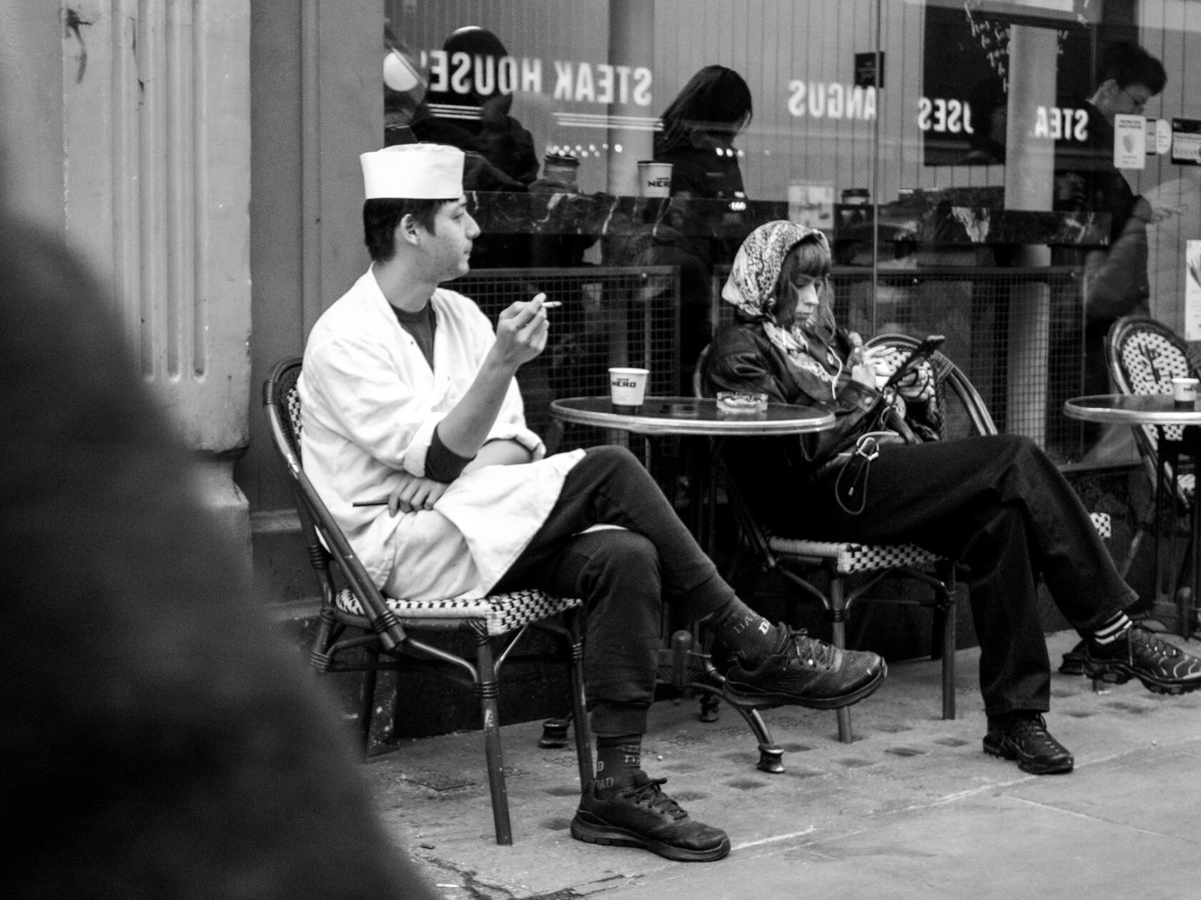 Enjoying a smoke